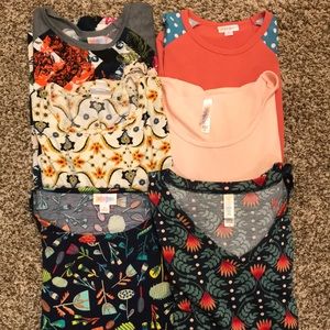 LOT of 6 Lularoe Shirts